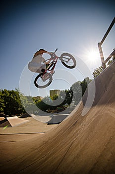 BMX Bike Stunt bar spin