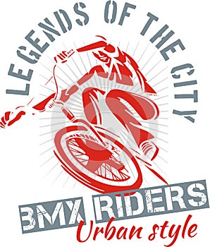 BMX bike - vector illustration photo
