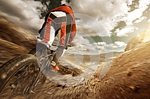 BMX downhill photo