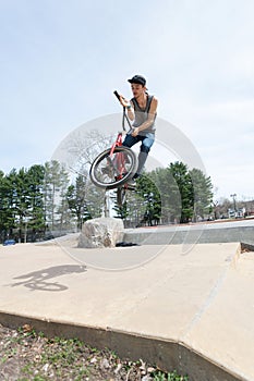 BMX Rider Jumping