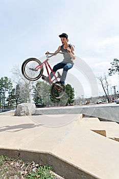 BMX Rider Jumping