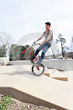 BMX Rider Jumping