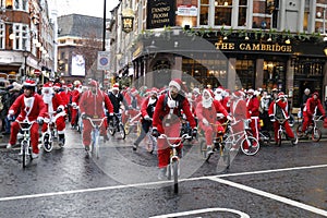 BMX Santa charity bike ride London 2017