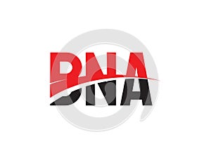 BNA Letter Initial Logo Design Vector Illustration photo