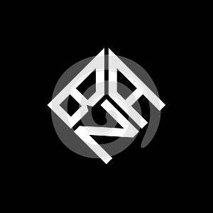 BNA letter logo design on black background. BNA creative initials letter logo concept. BNA letter design photo