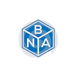 BNA letter logo design on black background. BNA creative initials letter logo concept. BNA letter design photo