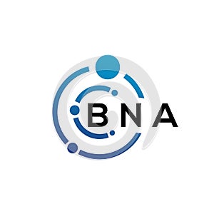 BNA letter logo design on white background. BNA creative initials letter logo concept. BNA letter design.BNA letter logo design photo
