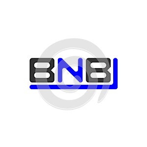 BNB letter logo creative design with vector graphic, BNB