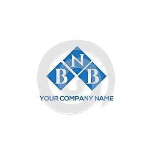 BNB letter logo design on WHITE background. BNB creative initials letter logo concept.