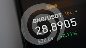 BNB - USDT crypto price
