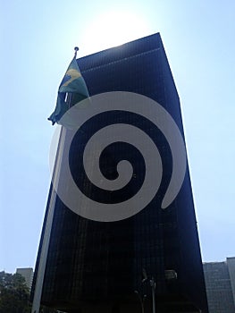 BNDES investment bank building in Chile Republic Avenue in Rio de Janeiro Downtown Brazil.