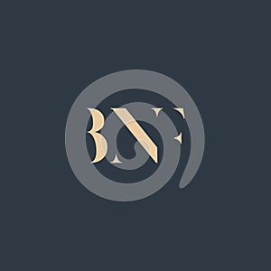 BNF abstract letter logo