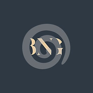 BNG abstract letter logo