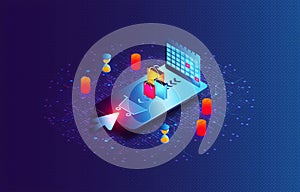 BNPL - Buy Now Pay Later Concept - BNPL Technology and Solutions - Innovation in eCommerce - 3D Isometric Illustration