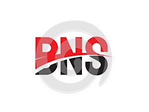 BNS Letter Initial Logo Design Vector Illustration