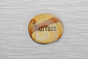 Bnurture mood stone with gray background