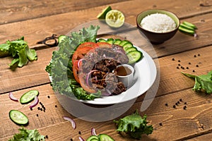 Bo Luc Lac vietnamese beef salad