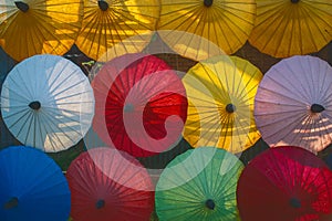 Bo Sang, town of traditional ambrella manufacturing near Chiang Mai, Thailand