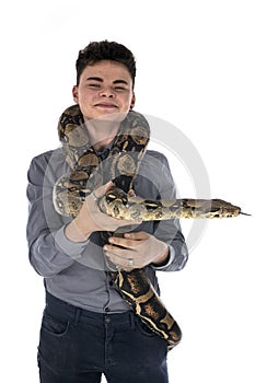 Boa imperator and teen photo