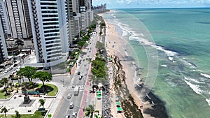 Boa Viagem Beach At Recife In Pernambuco Brazil.