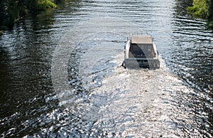 Boad on the Havel in Oranienburg