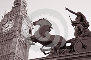 Boadicea and Big Ben, London