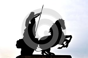 Boadicea Rebellion Statue Silhoette photo