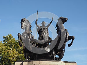 Boadicea statue in London