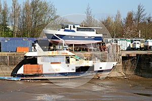 Boar repair yard.