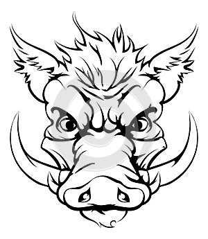 Boar sports mascot head