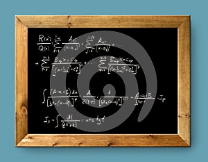Board black blackboard difficult formula math