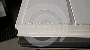 Board chipboard cut parts for furniture production. Wood plywood. Preparations for the manufacture of furniture. Plywood