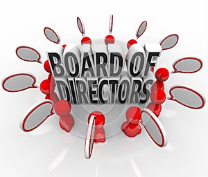 Board of Directors People Speech Bubbles Discussion Company Lead photo