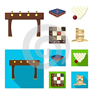 Board game cartoon,flat icons in set collection for design. Game and entertainment vector symbol stock web illustration.