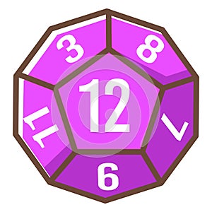 Board game hexagonal dice, role play competition