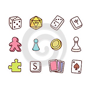 Board game icons