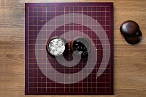 Board game `iGO`  - strategy board game with black and white stone