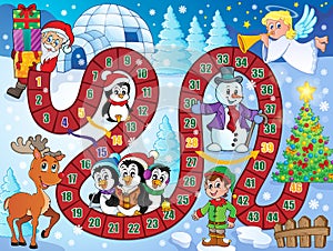 Board game image with Christmas theme 1