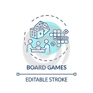 Board games concept icon