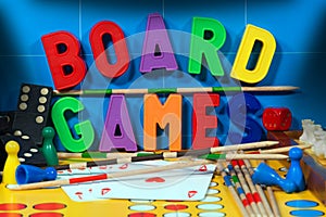 Board Games with Magnetic Letters