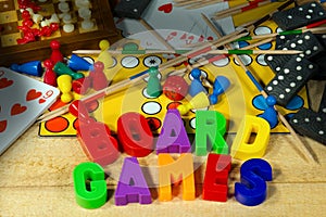 Board Games with Magnetic Letters