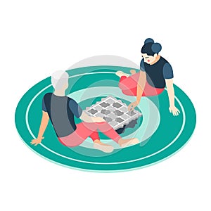 Board Games Vector Illustration