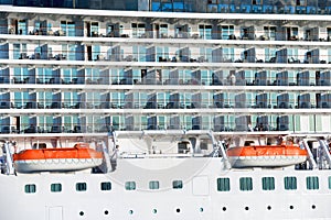 Board of luxury cruise ship