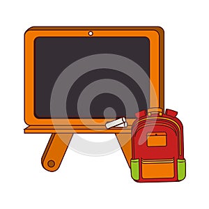 Board school with briefcase with handle