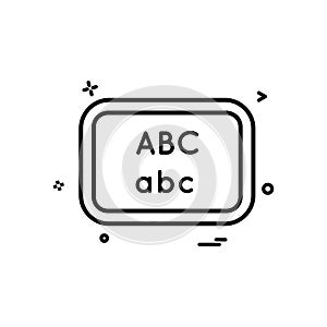 board school write icon vector design