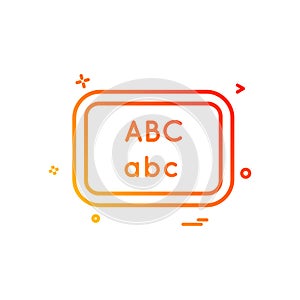 Board school write icon vector design