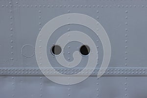 Board of the ship with portholes