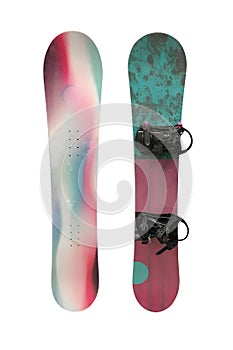 Board for a snowboard isolated on white background