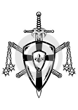 Board sword and maces