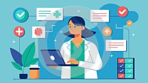 A boardcertified nurse practitioner using predictive modeling tools to identify highrisk patients for chronic diseases